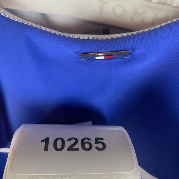 Tommy Hilfiger Women's Ruffled Flounce Blue Strapless One-Piece Swimsuit Size 10 - Picture 8 of 8